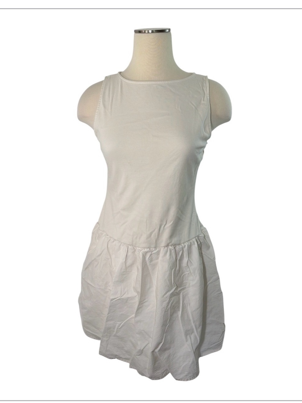a new day NWOT Cream/White Sleeveless Mini Dress Size Small